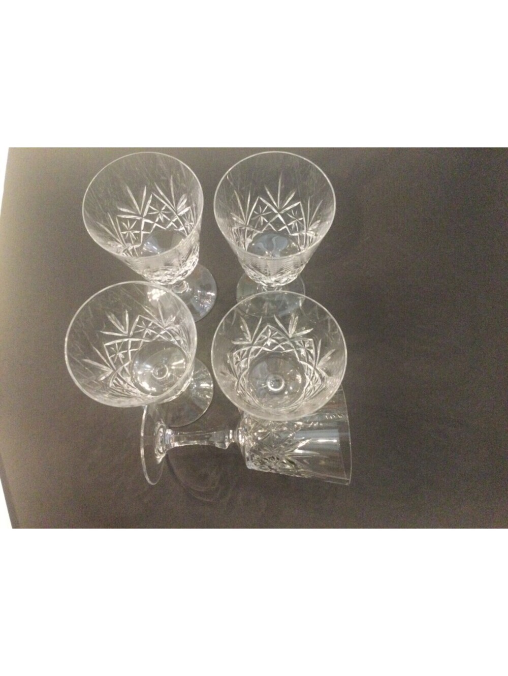 5 Cristal D'Arques-Durand Chantilly Taille Beaugency Wine Glass set of 5